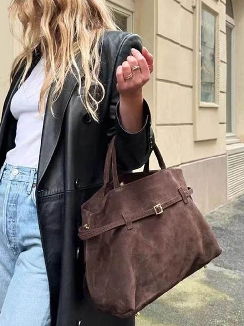 Sac à main rétro polyvalent haut de gamme de grande capacité