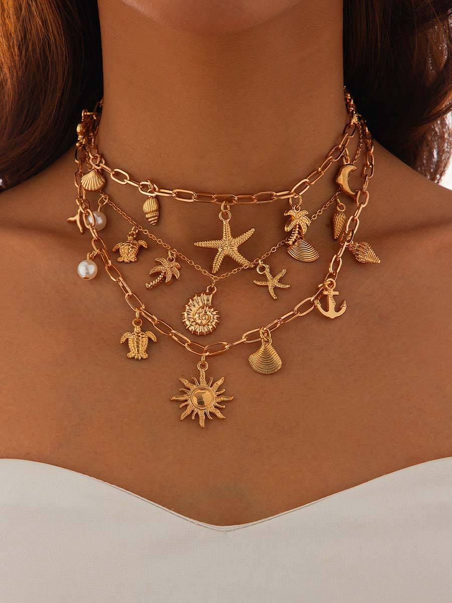 Collier multicouche Ocean Element