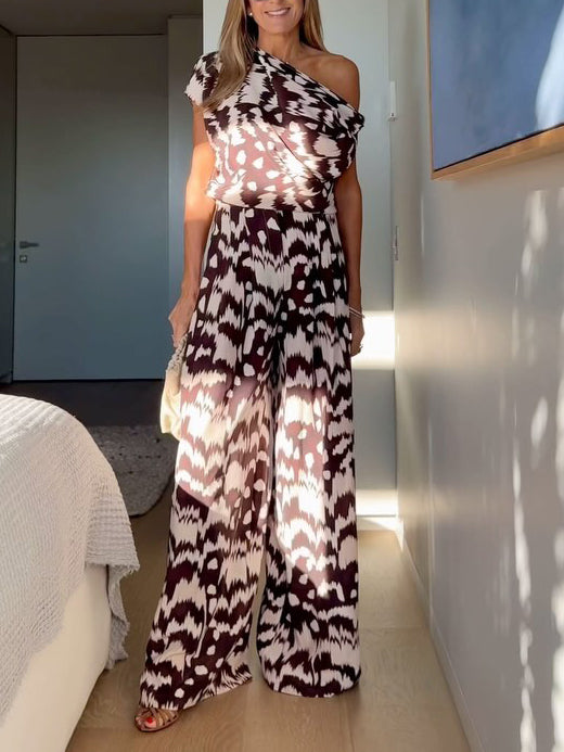 Casual Floral Print Top