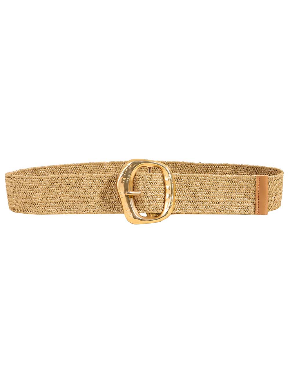 Ceinture élastique en paille bohème tendance