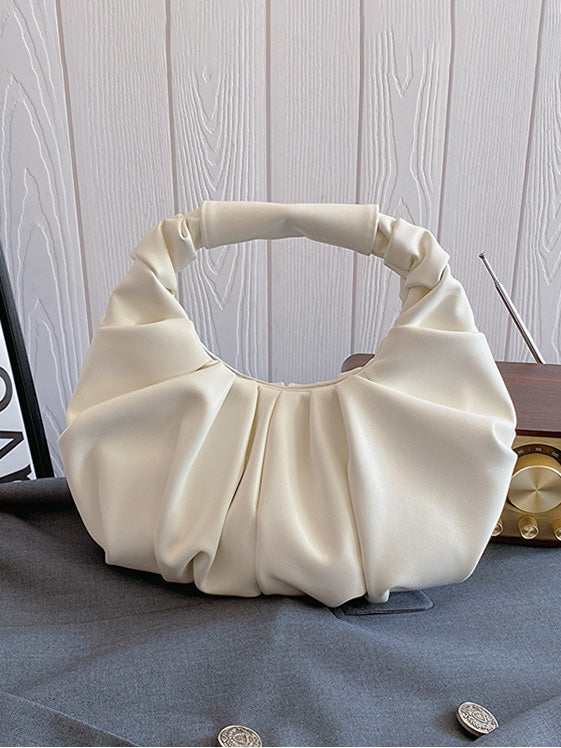 Pochette simple plissée en forme de boulette