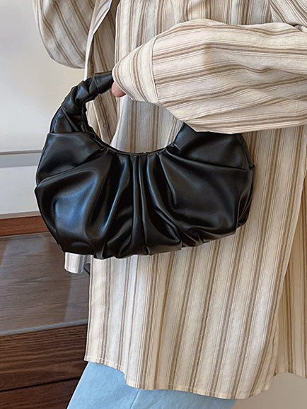 Pochette simple plissée en forme de boulette