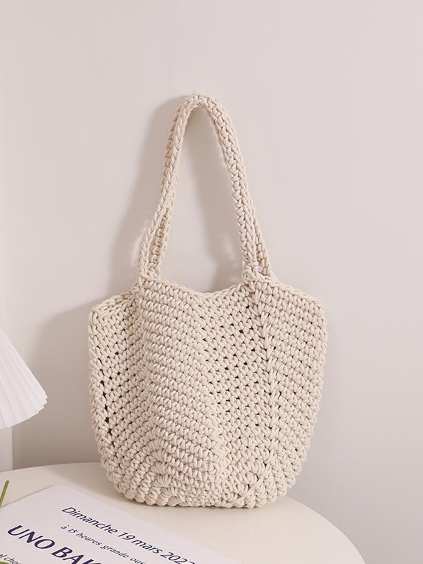 Sac fourre-tout tissé pour les vacances et la plage