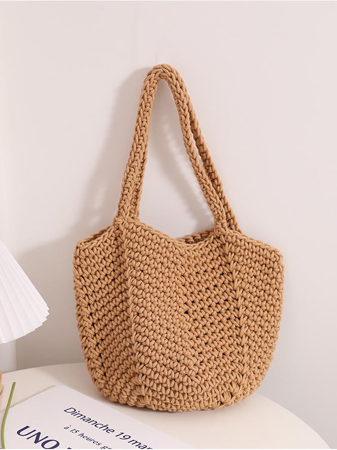 Sac fourre-tout tissé pour les vacances et la plage