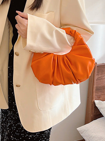 Pochette simple plissée en forme de boulette