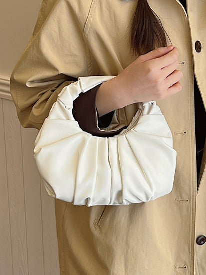 Pochette simple plissée en forme de boulette