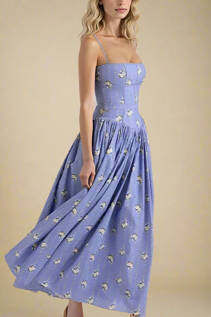 Tasmin Midi Dress - Royal Blue