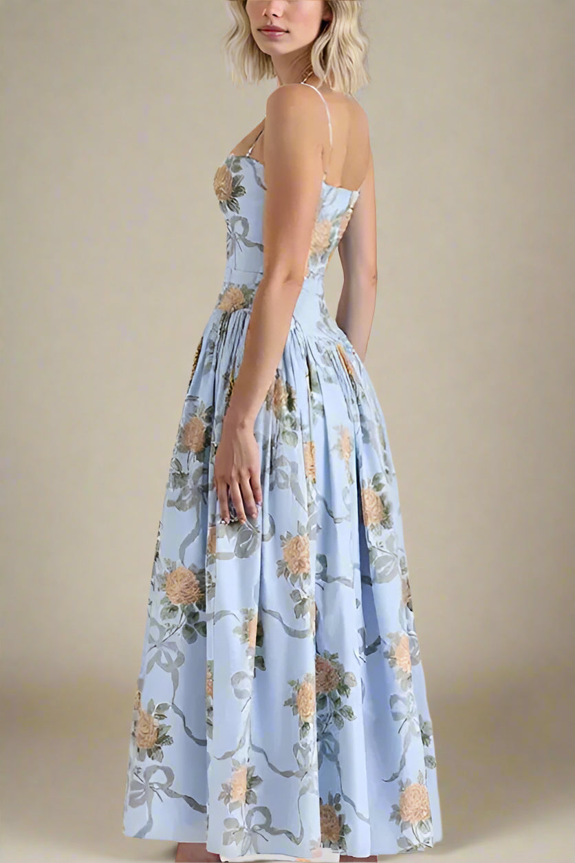 Tasmin Midi Dress - Sky Blue