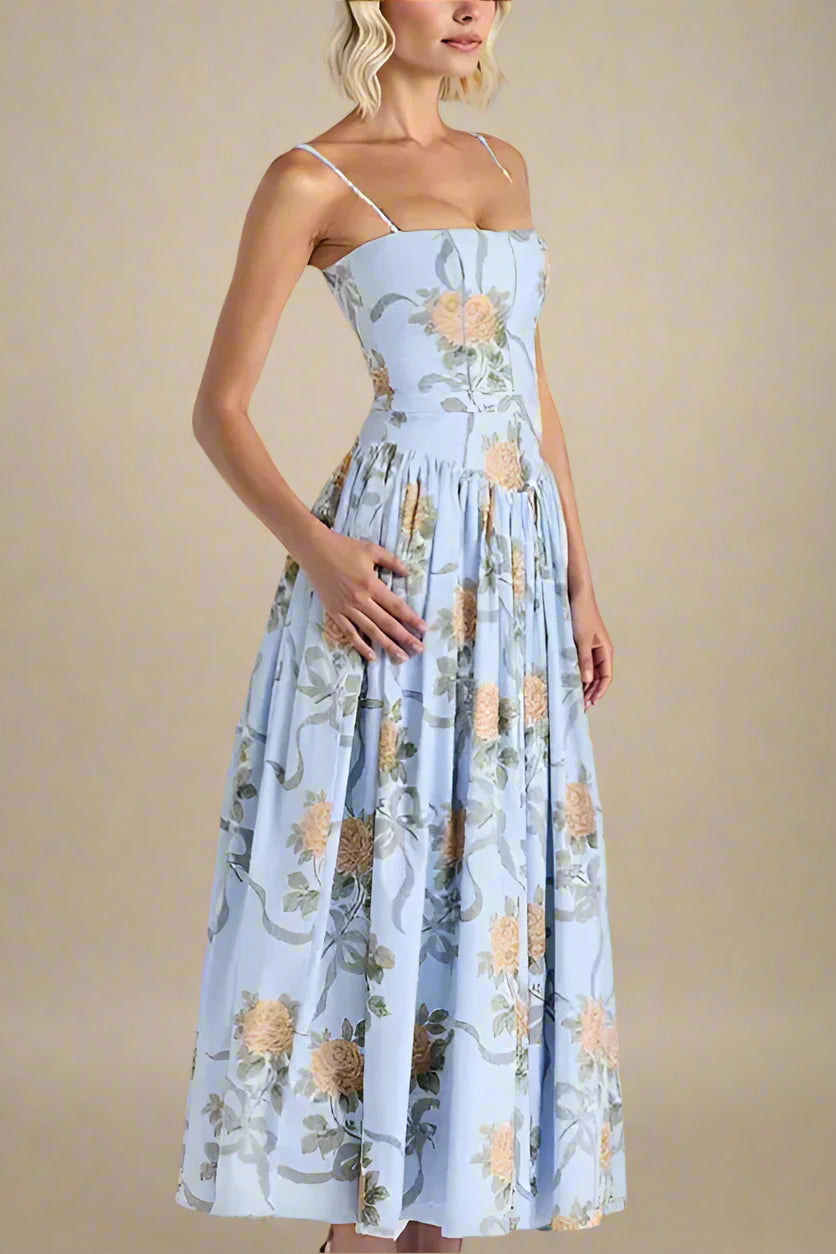 Tasmin Midi Dress - Sky Blue