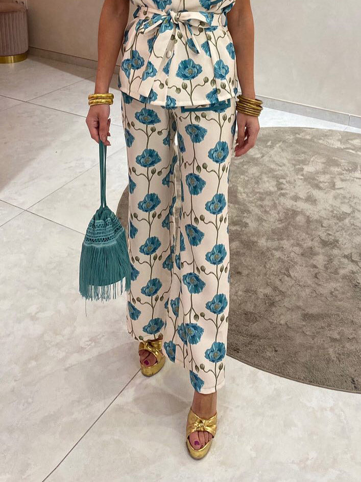 Casual Fashion Floral Print Pants