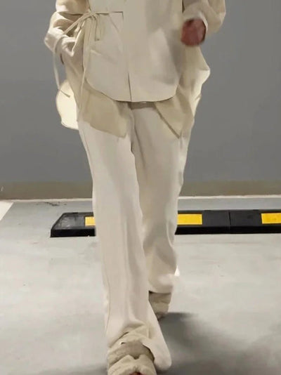 Exquisite High-waist Straight-leg Pants DressSoul