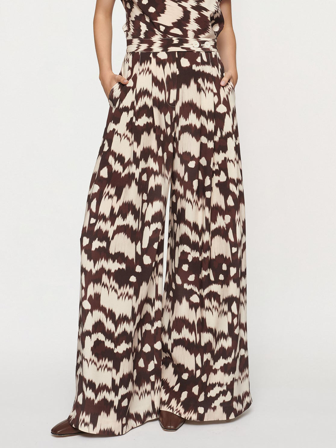 Casual Floral Print Pants