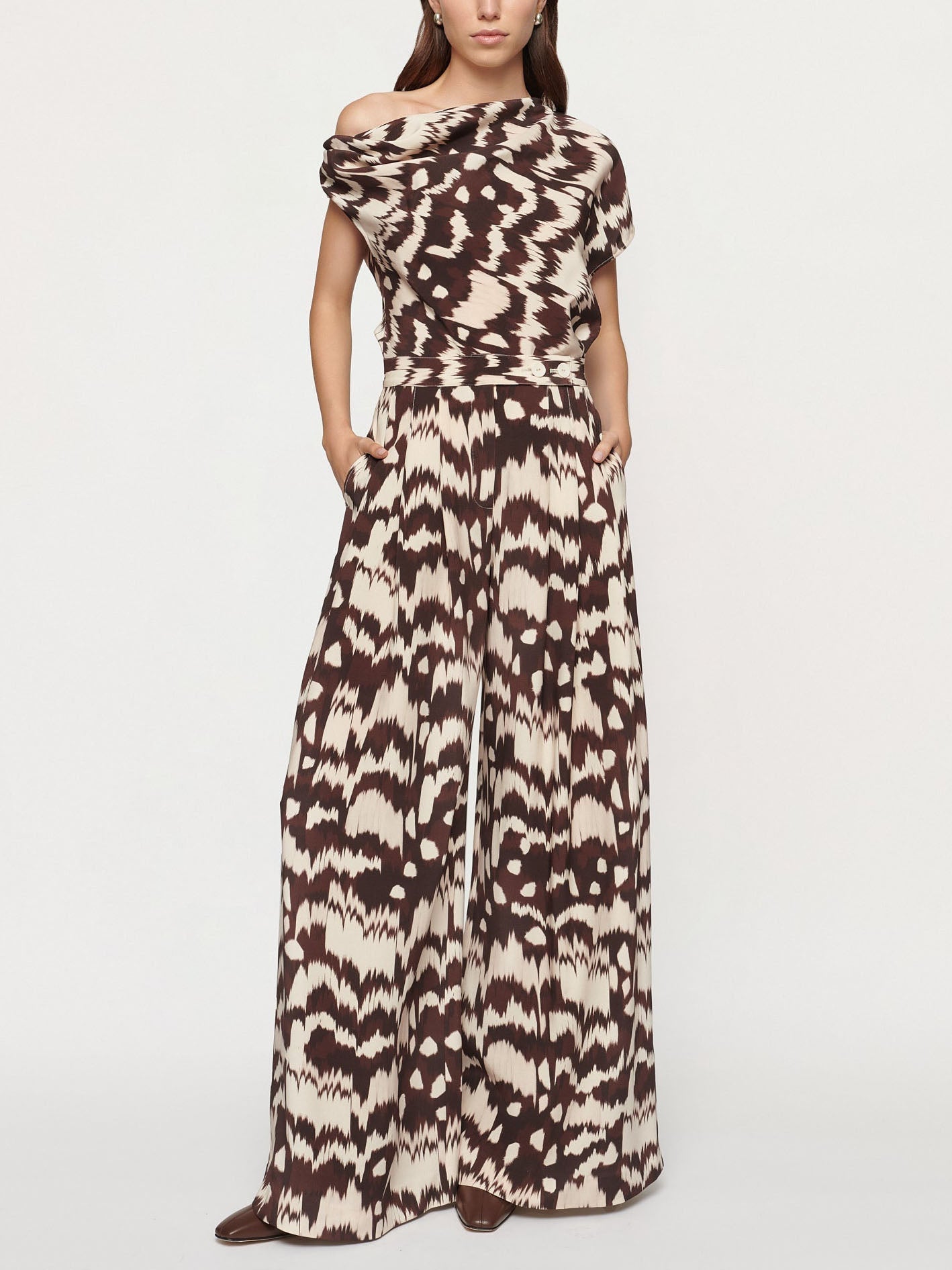 Casual Floral Print Pants