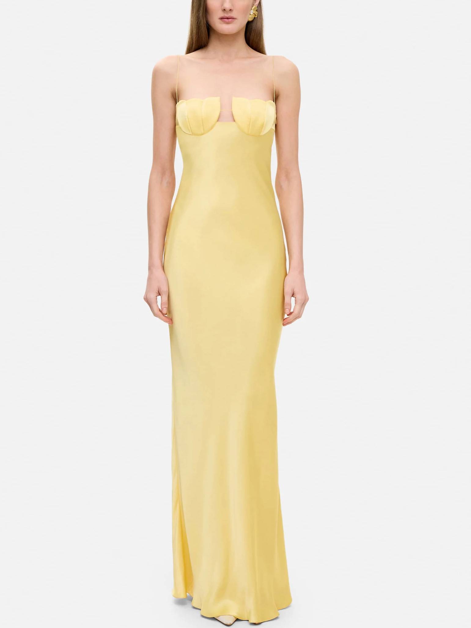 Hollow Suspender Maxi Dress