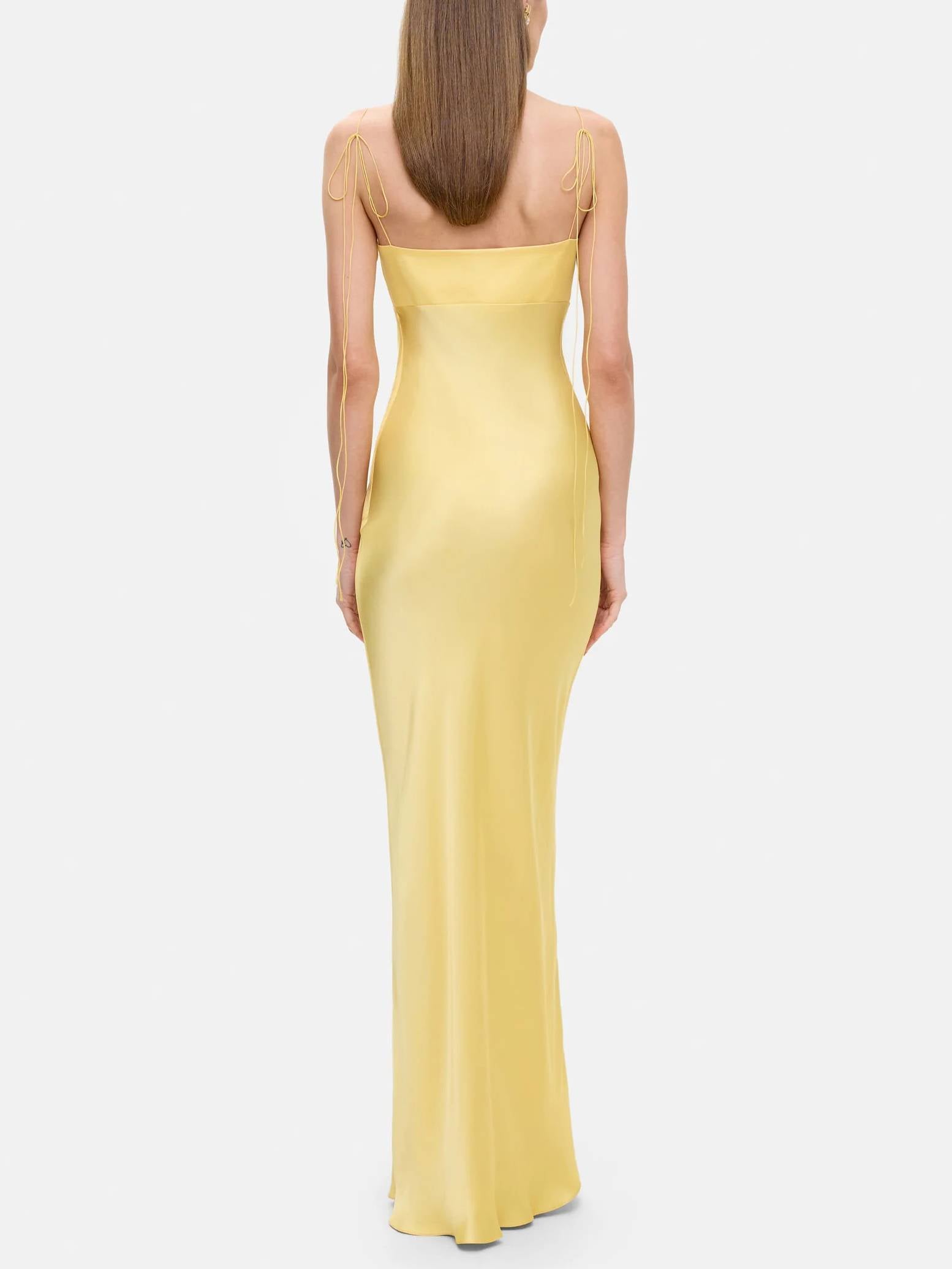 Hollow Suspender Maxi Dress