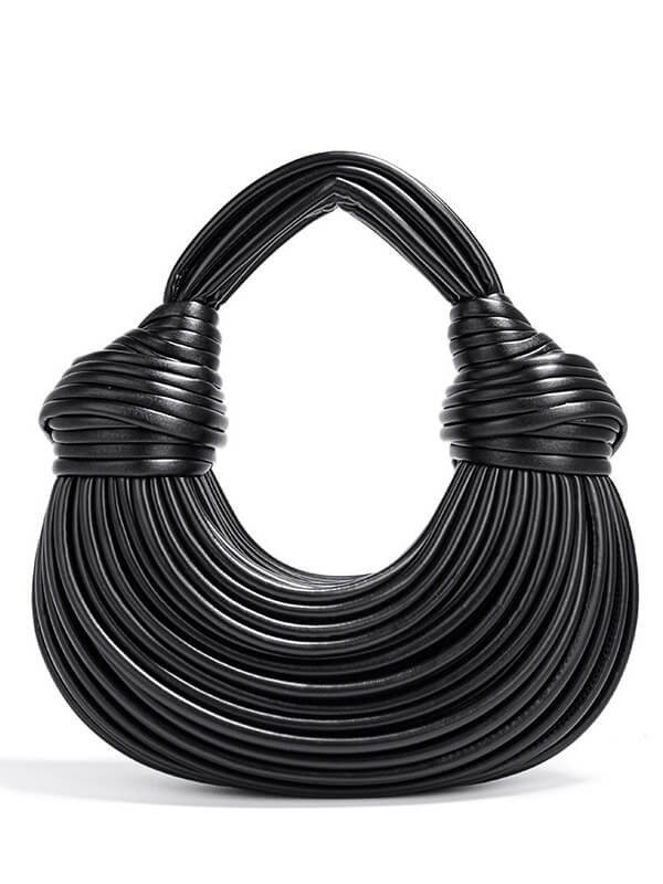 Sac bandoulière tressé en forme de nuage