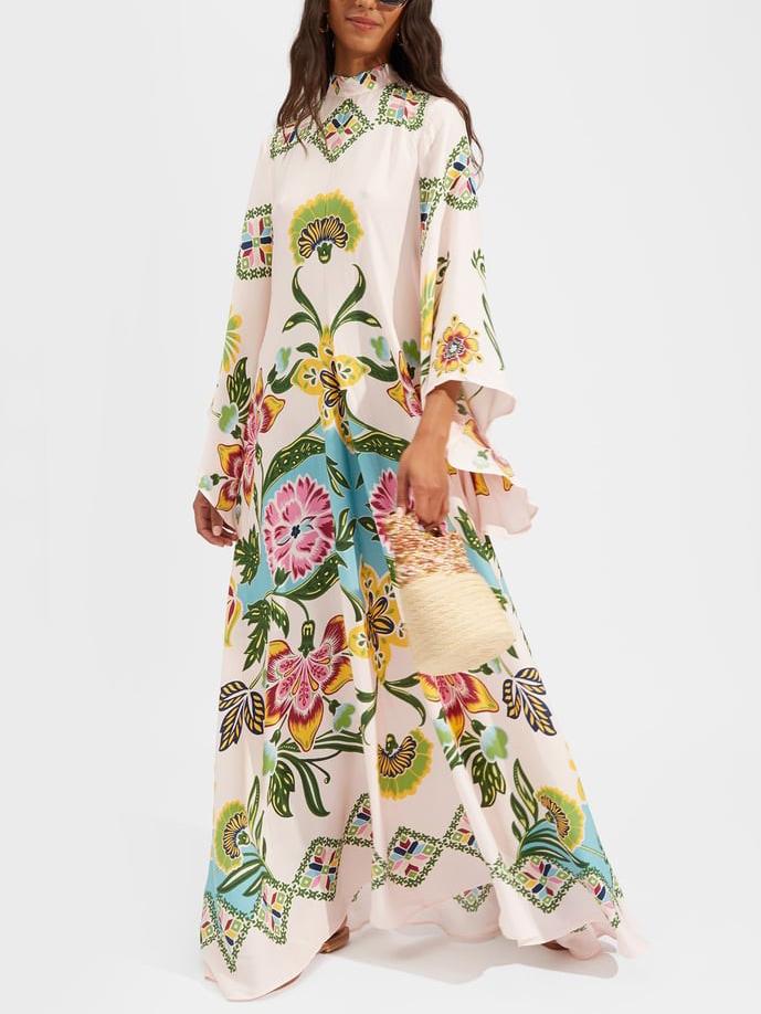 Robe longue fluide à imprimé floral Sunshine exquis