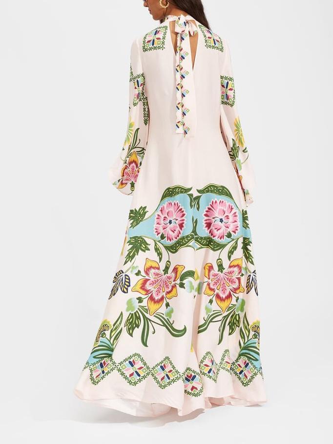 Robe longue fluide à imprimé floral Sunshine exquis